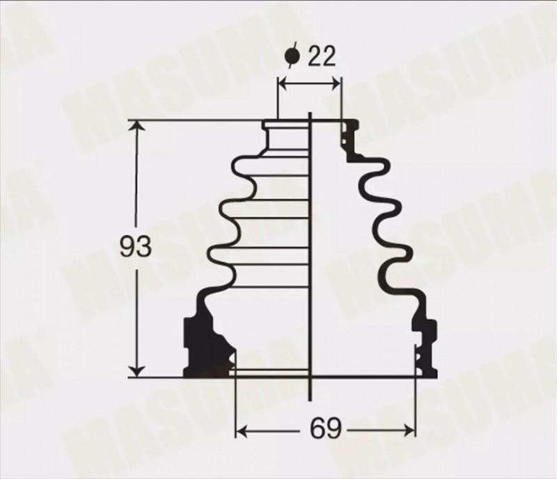 Пыльник шруса внутренний (силикон) Great Wall Hover,H3,H5,Sailor,Safe,Wingle MFs2120