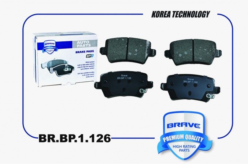 Колодки задние TIGGO 4, 4 PRO, 7, 8, TIGGO 8 PRO, TIGGO 8 PRO MAX, TXL, VX, X90 PLUS, BRBP1126
