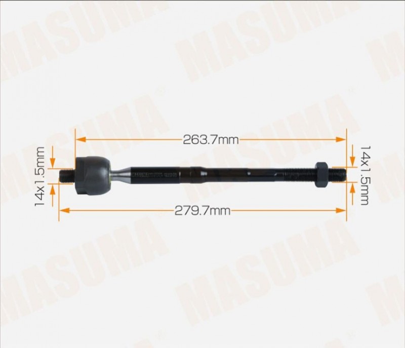 Тяга рулевой рейки Chery Tiggo 4 Pro 201000005AA 14 ММ СО СТОРОНЫ РЕЙКИ, 14 ММ В НАКОНЕЧНИК MRC0004