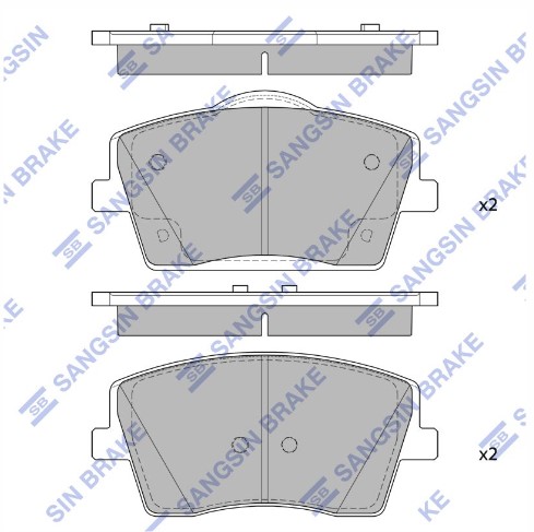 КОЛОДКИ ТОРМОЗНЫЕ ПЕРЕДНИЕ GEELY TUGELLA SP4357