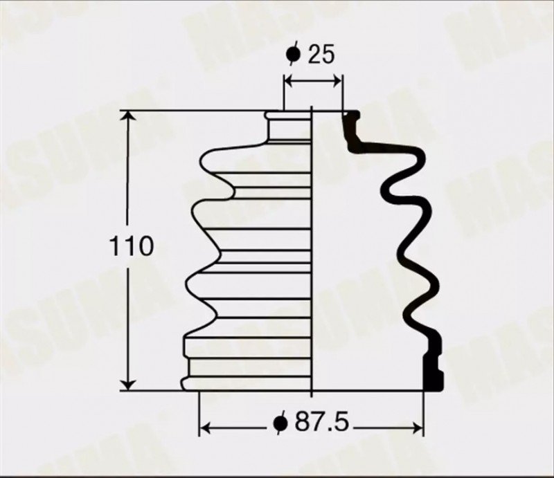 Пыльник шруса наружный (силикон) Great Wall Hover,H3,H5,Sailor,Safe,Wingle MFs2088