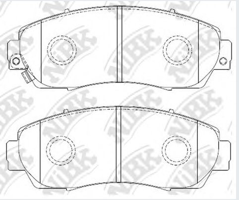 Колодки тормозные передние HAVAL F7,F7x,H6 PN8802