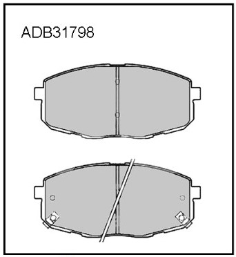 Колодки тормозные передние Changan Eado Plus