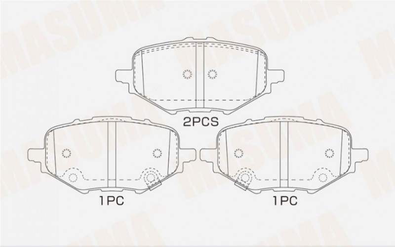 Колодки тормозные задние Changan UNI-K MSC0316