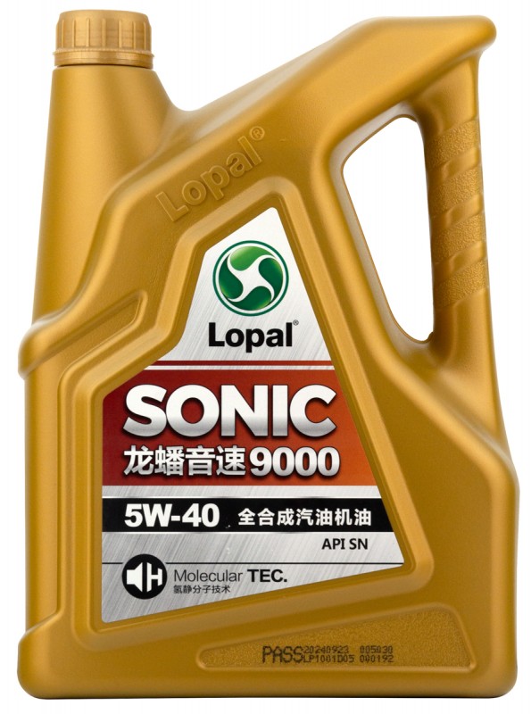 Масло 5W-40 моторное LOPAL SONIC 9000 SN синтетика 4Л LPL32723
